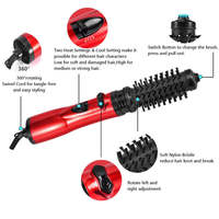 Professionnel multifonction Portable électrique 2 en 1 sèche-cheveux lisseur bigoudi peigne Salon brosse à Air chaud Styler