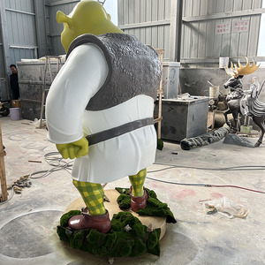 Statue en fibre de verre en résine grandeur nature personnalisée en usine Statue de <span class=keywords><strong>Shrek</strong></span> pour décoration intérieure et extérieure - Product Image 2