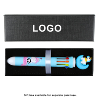 Promotion Stylo à bille en plastique 10 couleurs avec tête de licorne pour fournitures scolaires mignonnes Cadeau pour enfants Fournitures de bureau à domicile