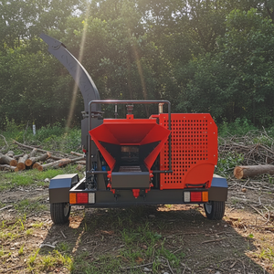 CE Diesel <b>Wood</b> Chipper Shredder for Tree Branch Crushing | Mobile Heavy Duty Tree Branch <b>Crusher</b> for Forestry & Farm Use - Product Image 2