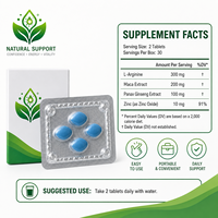 Compléments alimentaires à base de plantes pour hommes, comprimés pour la force, soins de santé nutritionnels, soutien immunitaire, bien-être adulte, pilule bleue personnalisée