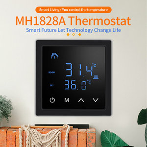 Controlador de temperatura inteligente MH1828A, pantalla LED táctil, controlador de calefacción NTC <span class=keywords><strong>Digital</strong></span> para calefacción de suelo - Product Image 2