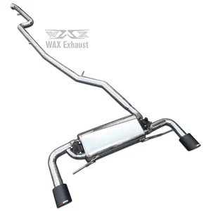 Silencieux d'échappement Catback pour BMW série 2 F45 F23 F22 F87 F46 F44 220i 230i 235i 228i, contrôle de Valve, embouts de silencieux en Fiber de carbone