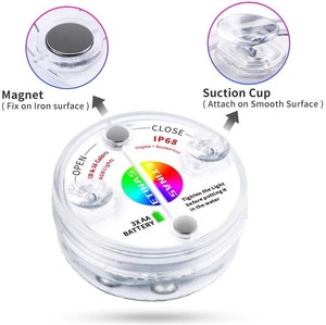 IP68 RGB LED Fish <strong>Bathing</strong> Landscape Fountain Pond Vase <strong>Light</strong> for Swimming Pool 3 AAA Battery ABS Material Pool <strong>Lights</strong> - Product Image 4