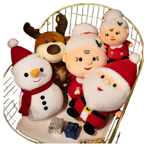 Vente en gros de poupées de Noël Botu <span class=keywords><strong>Cadeaux</strong></span> pour événements d'entreprise Poupées du père Noël Poupées bonhomme de neige <span class=keywords><strong>Cadeaux</strong></span> de Noël - Product Image 1