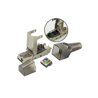 Enchufe sin herramientas blindado Cat6 Rj45 Stp Keystone Jack Enchufe modular Modulare RJ45 Cat.6A Schermato sin herramientas