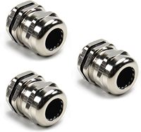 Presse-étoupe étanche en laiton nickelé IP68, tailles M8/M10/M12/M20 pour usage industriel