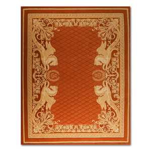 Tapis antidérapant écologique en mélange de laine et de viscose avec boucle tuftée à la main de conception personnalisée haut de gamme pour usage résidentiel et commercial - Product Image 1