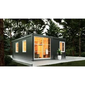 kostengünstige günstige abnehmbare containerhäuser für camp 2-3 schlafzimmer fertighäuser modulares containerhaus