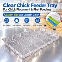 Plateau d'alimentation en plastique pour poussins de ferme avicole, pour la première alimentation des poussins de chair