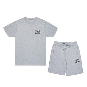 Ensemble T-shirt et short respirant imprimé uni pour homme, ensemble d'hiver unisexe de haute qualité - Product Image 1
