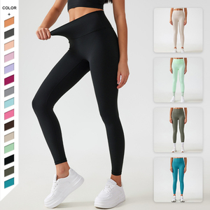 Nouvelles taille libre sensation nue taille abdominale hanche ascenseur minceur vêtements de sport de gymnastique pour femmes entraînement Fitness pantalons de Yoga - Product Image 6