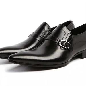 Chaussures en cuir respirantes avec talon rembourré et semelle souple, chaussures de mode pour hommes, chaussures décontractées - Product Image 3