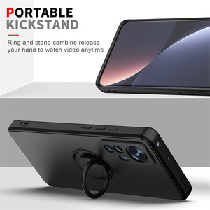 Coque arrière magnétique en silicone souple pour <span class=keywords><strong>Xiaomi</strong></span> 12T 11T <span class=keywords><strong>12</strong></span> Pro / 12T 12X <span class=keywords><strong>12</strong></span> Lite / Redmi K50 Ultra Phone Ring Holder Stand Cover - Product Image 4