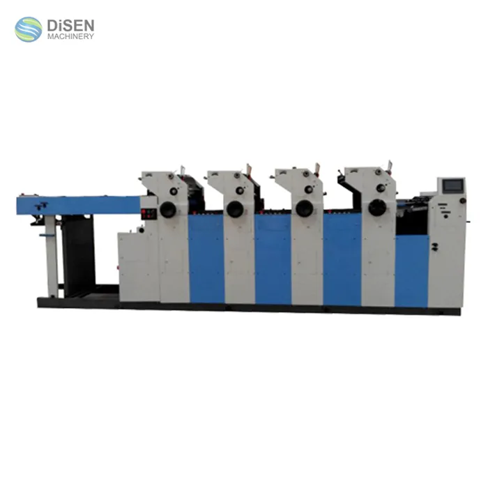Máquina de impresión offset web de doble cara, alta producción, alta velocidad, cuatro colores