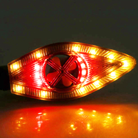 Clignotant de moto à LED, double ampoule, DC 12V, super lumineux, ajustement universel