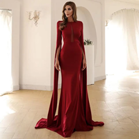 Robe de soirée d'été en satin, coupe trapèze, col rond, col à nœud, taille naturelle droite, longueur ras du sol, traîne, soutien-gorge intégré, ornée de perles