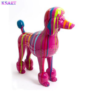 <span class=keywords><strong>Bulldog</strong></span> Negro, Estilo Europeo y Americano, Perro Pintado con Graffiti, Joyería, Exhibición Creativa para Tiendas, Artesanía de Resina - Product Image 3