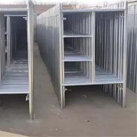 Andamio de Acero Galvanizado con Altura Ajustable, Tipo Puerta, con Soporte Lateral Extensible para Construcción Industrial