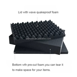 Hộp đựng bằng nhôm cứng chất lượng cao, có sẵn, dành cho micro không dây & thiết bị quay phim, mút xốp cắt sẵn tùy chỉnh, thiết kế màu đen bền bỉ - Product Image 5