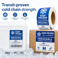Étiquettes en polypropylène pour la chaîne du froid YSB |   Autocollants alimentaires personnalisés résistants à la glace |   Durabilité testée en conditions de transit