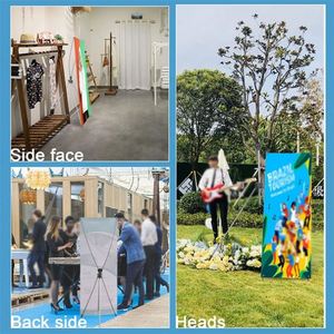 Bannière publicitaire personnalisée sur pied en X, impression numérique couleur intégrale, simple face, prix direct usine, logo personnalisé, pour extérieur - Product Image 6