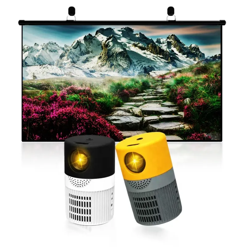 2022 Popular Trending Native 360P Resolution YT400 Mini Projector For Home Theater Proyector