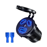 Chargeur de voiture Kewig Mini 18W USB à charge rapide 45W PD double port pour téléphone portable