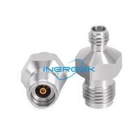 Adaptateur coaxial RF INERGYK 40 GHz 1,0 mm femelle vers 2,92 mm femelle 50 Ohm avec contact en cuivre béryllium plaqué or 150 V certifié SGS