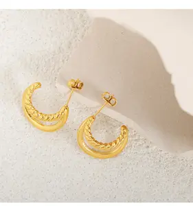 DAIHE Wholesale Vintage Ear Rings For Women Fashion Jewelry Gold Filled Elegant Earring