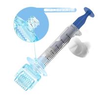 Sérum professionnel Hydra Needle Stamp pour le visage, flacon en plastique, micro-aiguilles 0,25 mm, 0,5 mm, 0,1 mm, rouleau Derma 3-en-1, 64, 112 aiguilles