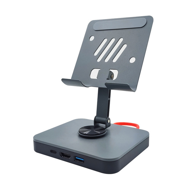 NEW Coming 3 in 1 Type-C Tablet Stand Docking Station, HDTV 2.0+ USB2.0 +PD 100W Phone/ Switch Docking Station Stand