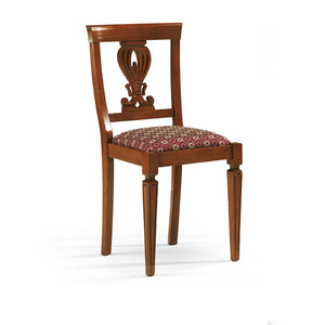 Sedia da pranzo con seduta imbottita in tessuto - Product Image 1