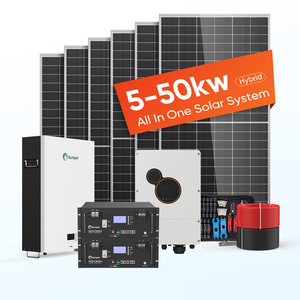 Sunpal năng lượng mặt trời lưu trữ năng lượng hệ thống quang điện 5KW 10KW 15KW 10 kW lai tắt lưới năng lượng mặt trời hệ thống điện hoàn chỉnh Kit nhà - Product Image 1