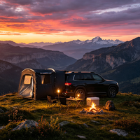 Auto-Heckklappe & SUV-Zelt für 2/3 Personen, 100% Polyester DW01 Langstrecken-Fahrerzelt mit Fliegengitter