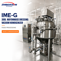Homogénéisateur-mélangeur sous vide 300L pour la production de mayonnaise et de vinaigrettes, mélangeur alimentaire professionnel pour usine OEM
