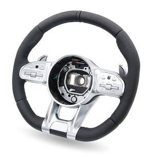 Volante de Cuero Premium para <span class=keywords><strong>Mercedes</strong></span> Benz AMG C219 CLK500 W166 W206 W118 X156 E63 - Product Image 4