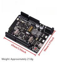 Placa de Desarrollo WiFi R3 ATmega328P ESP8266 con 32Mb de Memoria, USB TTL CH340G, Compatible con Arduino UNO para Proyectos de IoT