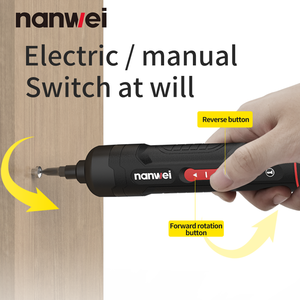 مثقاب كهربائي لاسلكي محمول <span class=keywords><strong>12V</strong></span> NANWEI قابل لإعادة الشحن يدويًا ببطارية صغيرة - Product Image 6