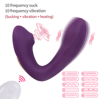 Drahtlose Fernbedienung Adult Toys Heizung Saugen Vibrator & Zunge lecken Vibrator Klitoris Stimulator Sexspielzeug für Frauen