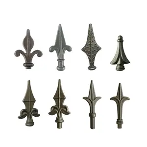 Factory supply Forged steel Spears Wrought iron fence tops