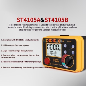Testeur de résistance à la terre numérique ST4105A ST4105B, capteur intelligent, mesureur de résistance au sol pour l'inspection de la sécurité électrique - Product Image 2