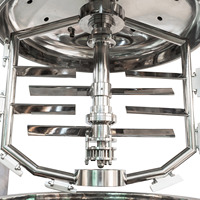 Machine d'émulsification à cisaillement élevé sous vide pour crèmes, pommades et lotions, émulsifiant, homogénéisateur, mélangeur entièrement automatique à chauffage électrique/à la vapeur