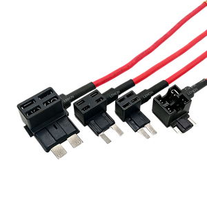 블레이드 퓨즈 탭 홀더 어댑터 4가지 유형 제공: 표준, 미니, 마이크로2, 로우 프로파일16 AWG 2핀 와이어 하네스 - Product Image 4