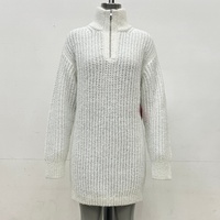Casio Custom 2025 – Cardigan tendance pour femme, hiver, devant ouvert, pull tricoté à manches longues, fermeture éclair épaisse, collection automne