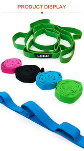 Sangle de Yoga Multi-Boucles en Tissu pour l'Entraînement de la Flexibilité, Idéale pour le Pilates, la Danse, la Maison et la Salle de Sport - Product Image 6
