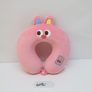 Cuscino morbido a forma di U coniglio cartone animato cuscino peluche 28x26CM carino cuscino da viaggio accogliente compagno regalo per il tuo viaggio - Product Image 1