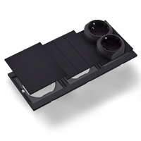 Interruptores y Enchufes de Pared WESA Ultrafinos con Botón Pulsador de 1/2/3 Vías, Enchufe Europeo de 1/2 Vía, Combinación Libre, Diseño Moderno de Lujo