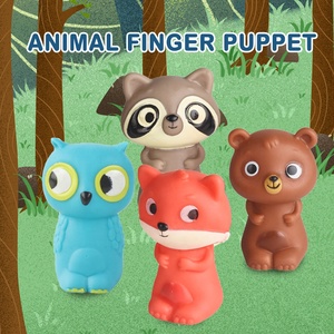 Đồ Chơi Trẻ Em Rối Ngón Tay Giáo Dục Phổ Biến 4 Miếng Rối Động Vật Nhựa <span class=keywords><strong>Mini</strong></span> Hoạt Hình Tùy Chỉnh Cho Trẻ Em - Product Image 2