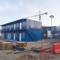 Maison préfabriquée mobile pour dortoir de travailleurs, bâtiment de bureau modulaire préfabriqué, maison conteneur mobile, logement temporaire
